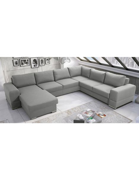 Kampinė sofa ZARA MAX II corner 175x340x265 su miegojimo mechanizmu ir patalynės dėže