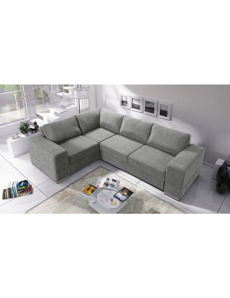 Kampinė sofa ZARA II corner 260x185 su miegojimo mechanizmu ir patalynės dėže